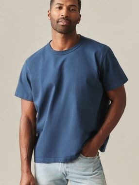 American Giant Everest Men's Spellbound Blue Short Sleeve T-Shirt